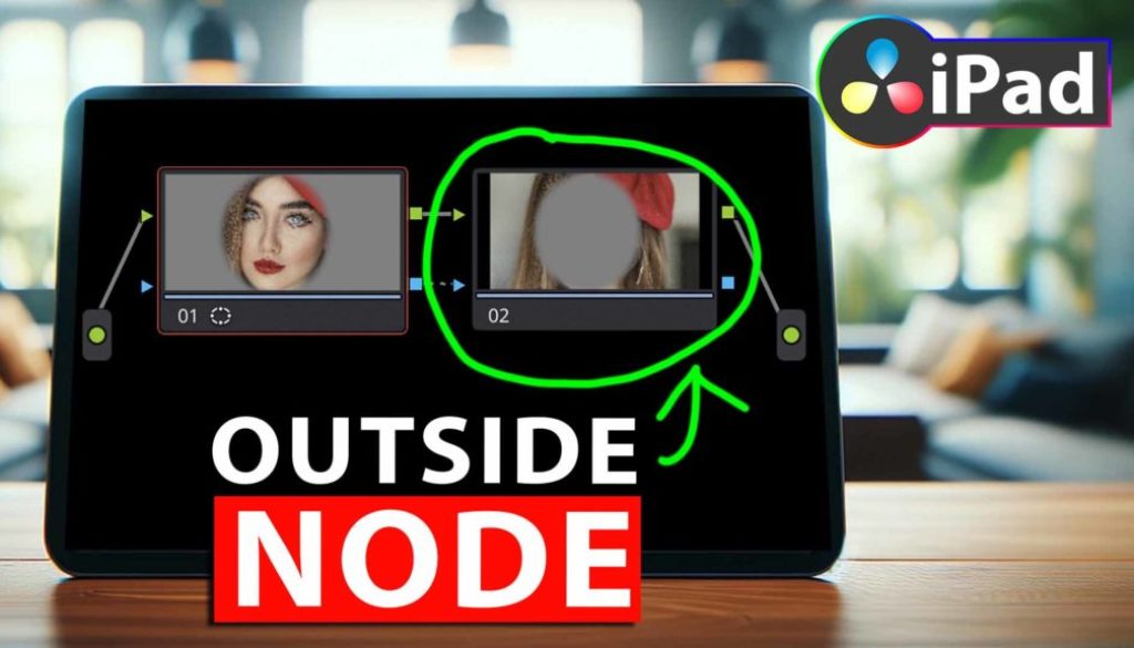 How To Add Outside Node in DaVinci Resolve iPad