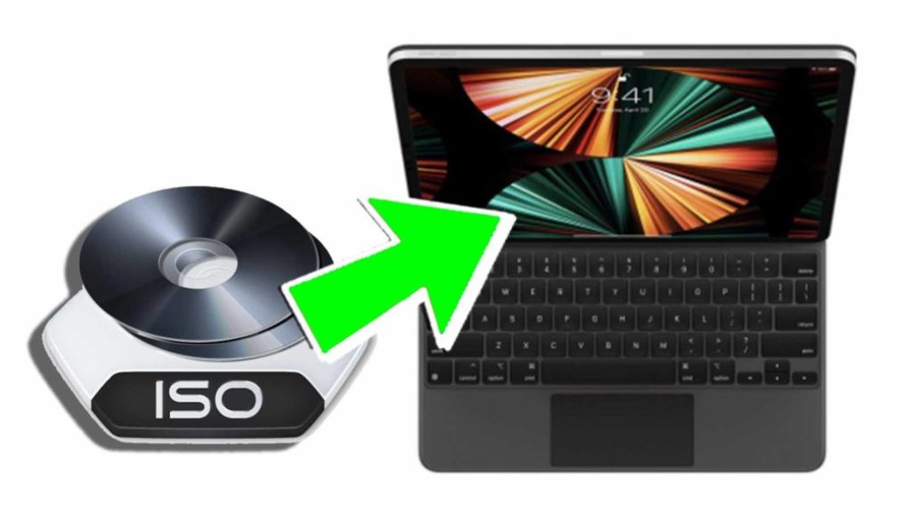 How to create an ISO File on iPad Pro.