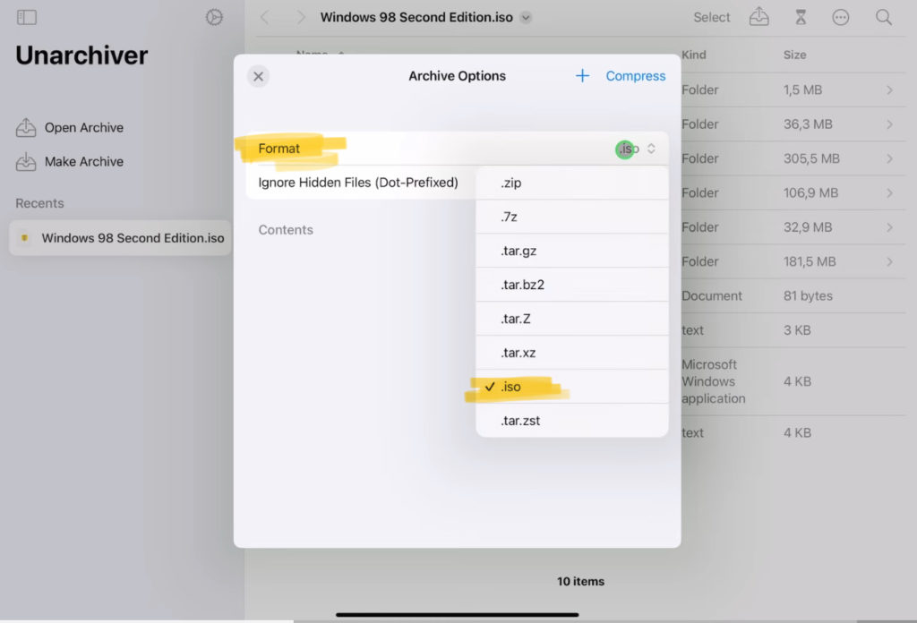 Change the Format to ISO.