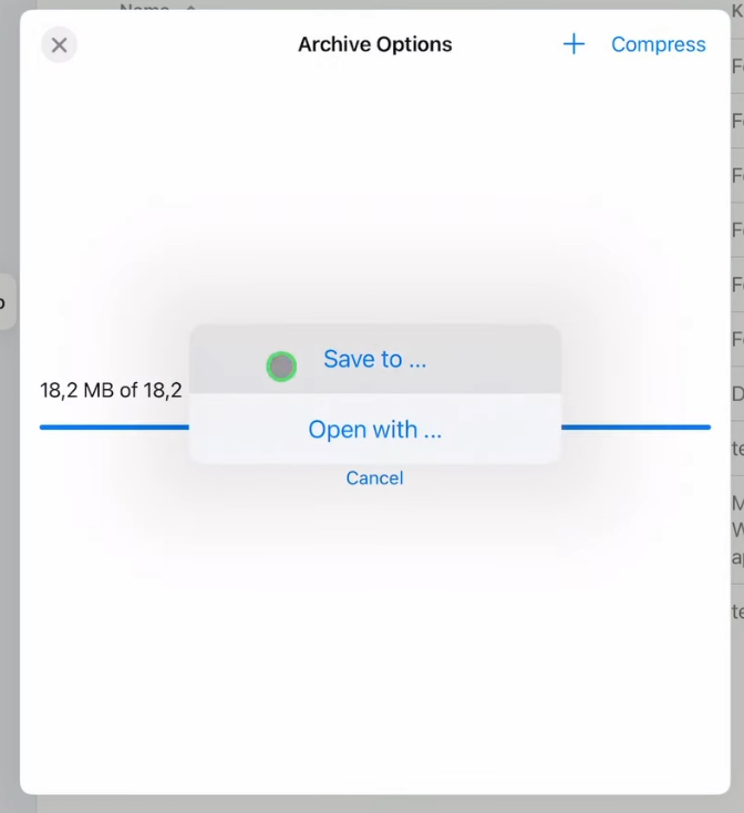 After the compression into the ISO File is done click on “Save to …”.
