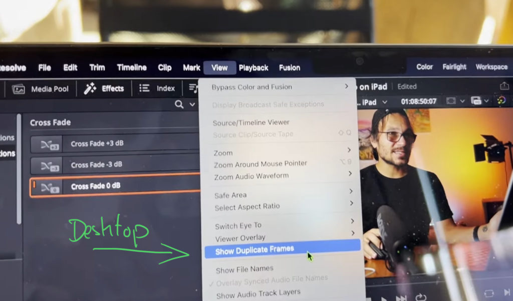 On the Desktop Version of DVR you can go to View and then toggle on “Show Duplicate Frames”.