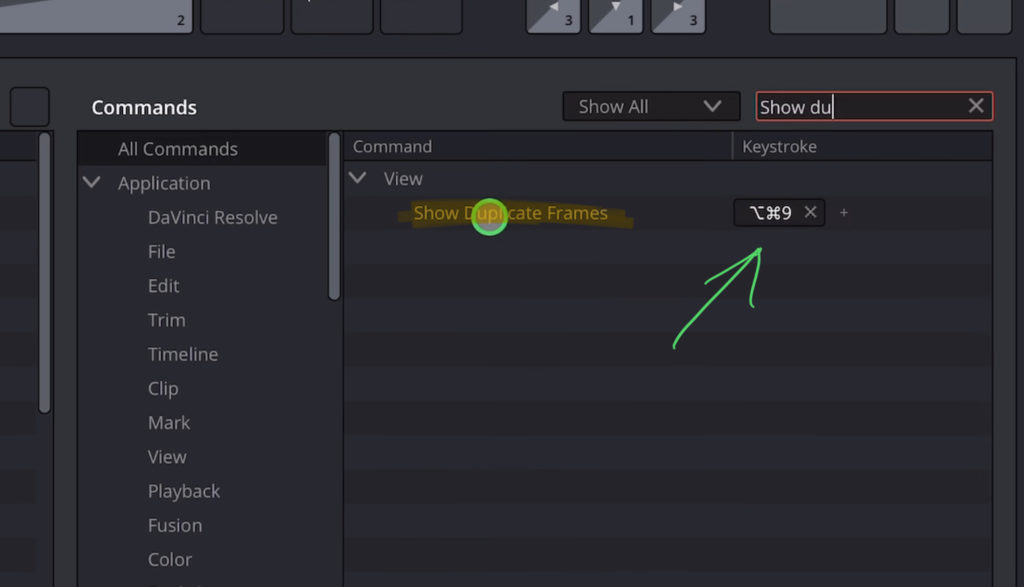 On the iPad Version of DaVinci Resolve open the Shortcuts Menu (Option + Command + K) and search for Show Duplicate Frame and give it a Shortcut.