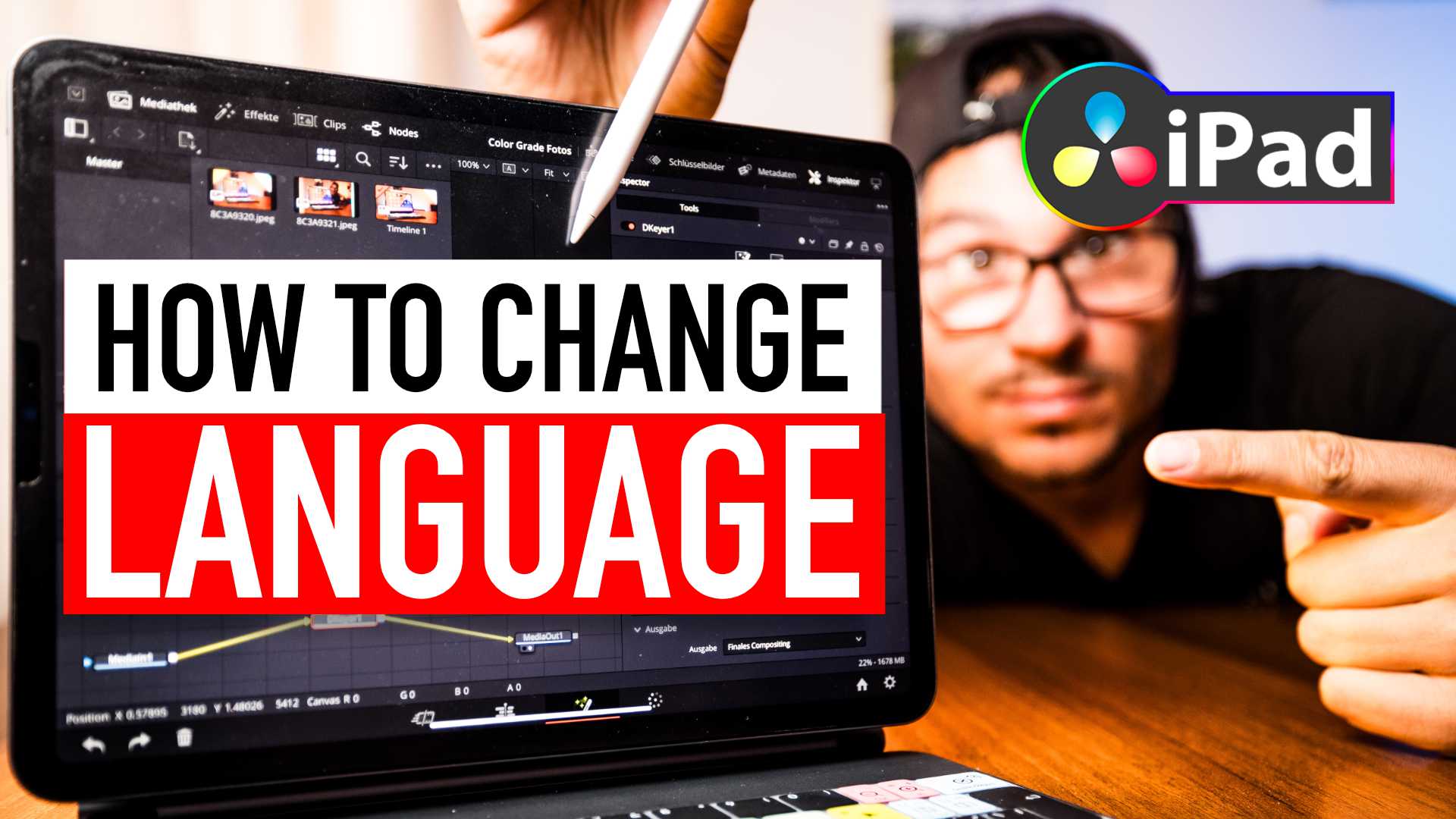 How To Change Language DaVinci Resolve iPad?