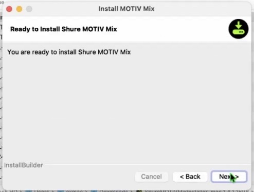 Click “Next” to start installing.