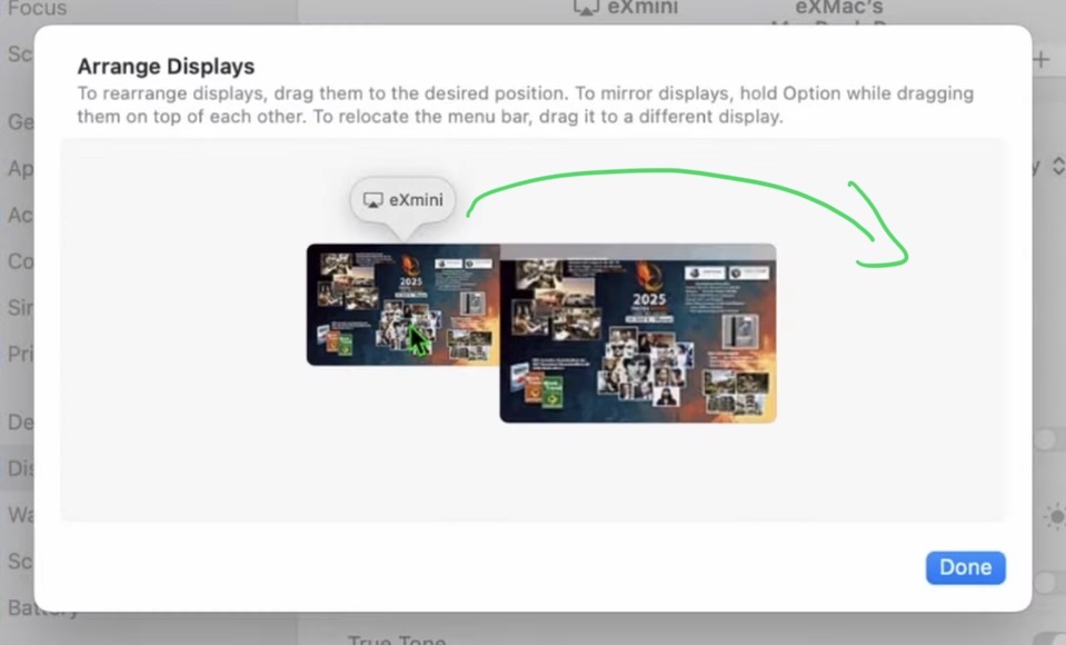 Now Drag and Drop your iPad Windows where you want them to sit. My iPad Mini 7 is on the right side of my Macbook so i move the Window to the right side.