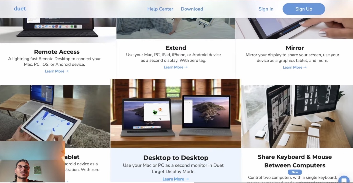 To use a second screen we have to use another App. One of the best on the Market is called "Duet".