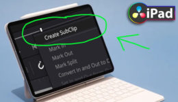 How to create SubClip in DaVinci Resolve iPad?