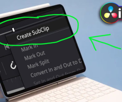 How to create SubClip in DaVinci Resolve iPad?