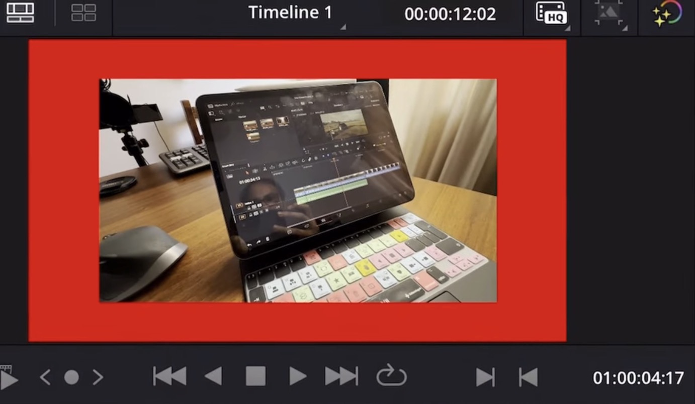 And when you are not sure if there is still anything transparent in your video, use the red color.