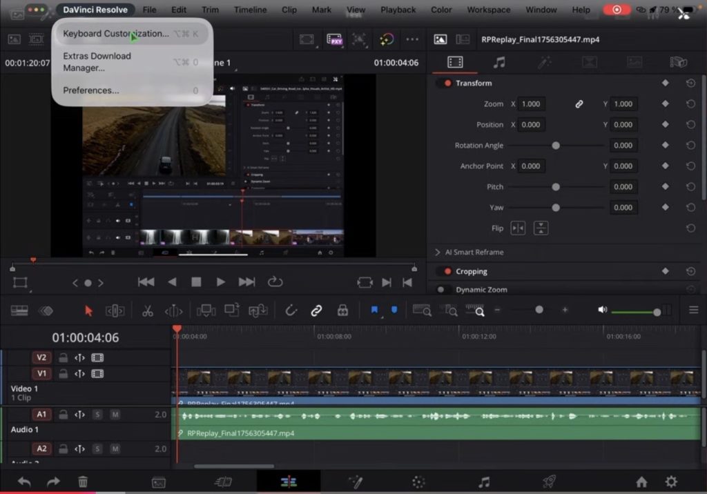 When you use a bluetooth mouse or the magic keyboard trackpad and go to the top of the iPad window you will see the new menu bar that every app has.
