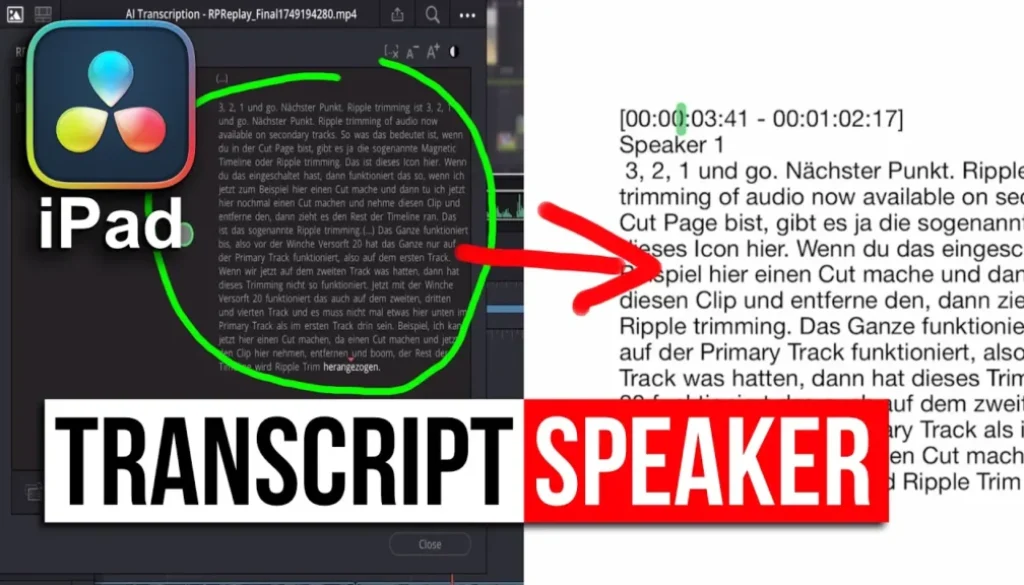 Editing on iPad? This New Transcript Export Saves You Hours