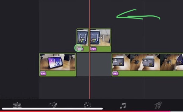 Alles wird zum nächsten Schnittpunkt gebracht, selbst wenn Spur 1 leer ist