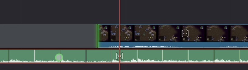 Beat markers are visible as lines across the timeline. With the magnetic timeline enabled, clips will snap directly to these beat markers when dragging.