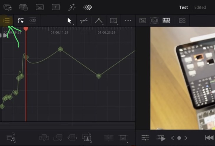 Hide the Parameters to see more from the Curves.